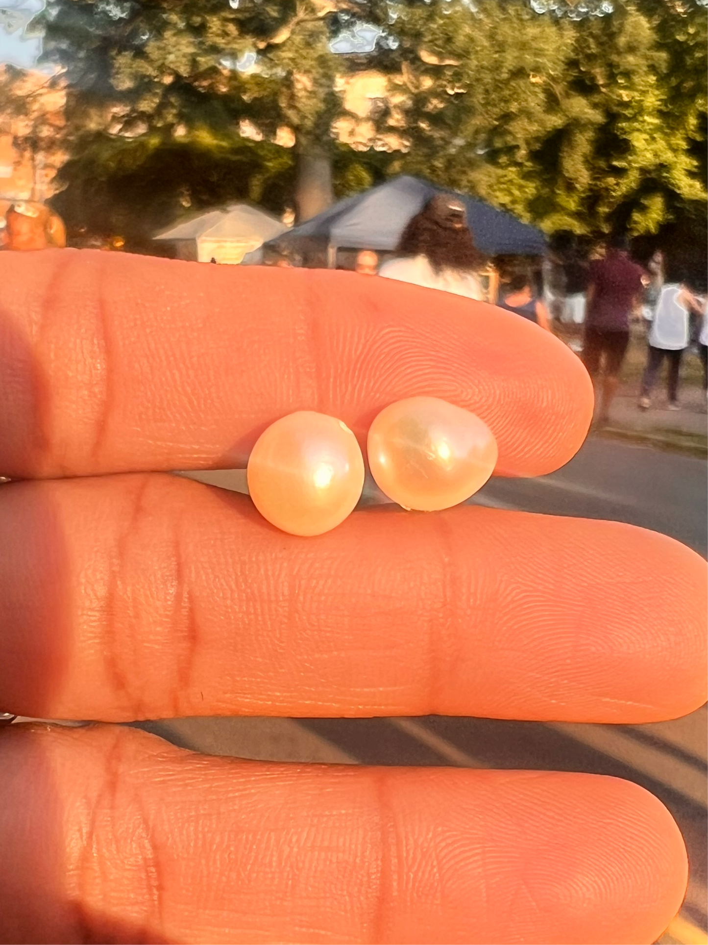 Water Pearl Stud earrings