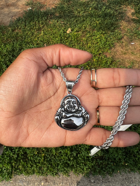 Solid Silver Buddha