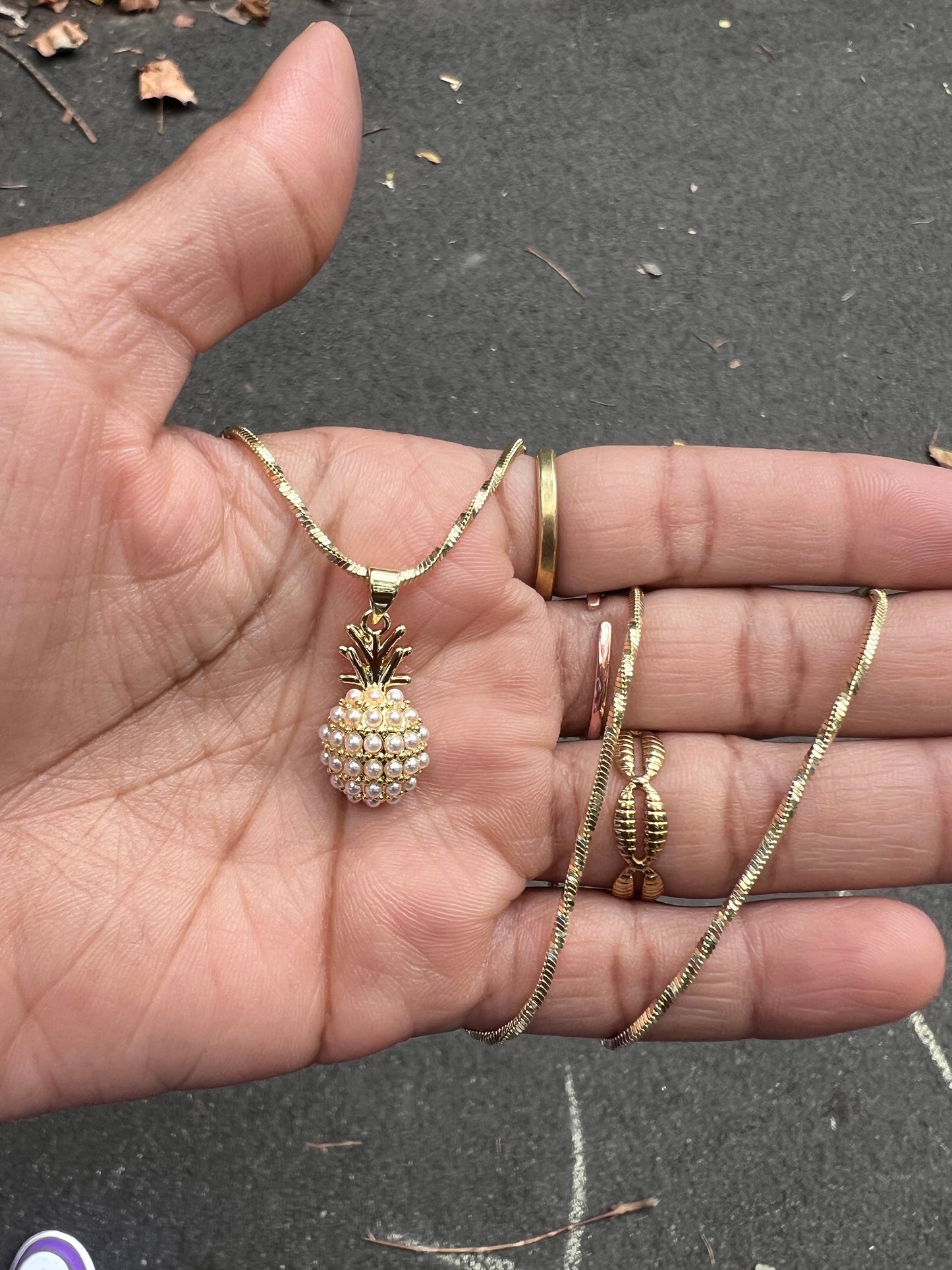 Pearl Pineapple Necklace