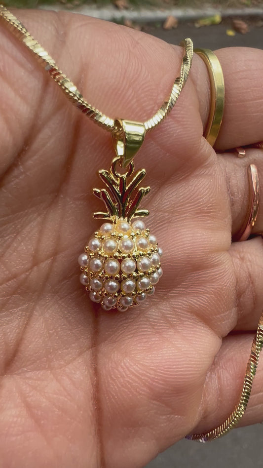 Pearl Pineapple Necklace