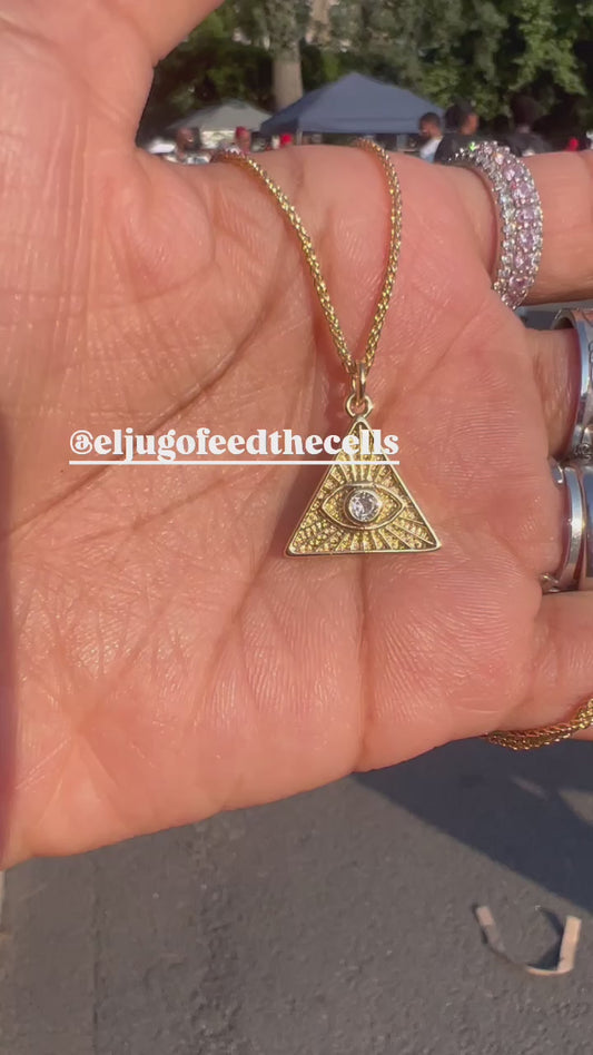 Pyramid Protection Necklace