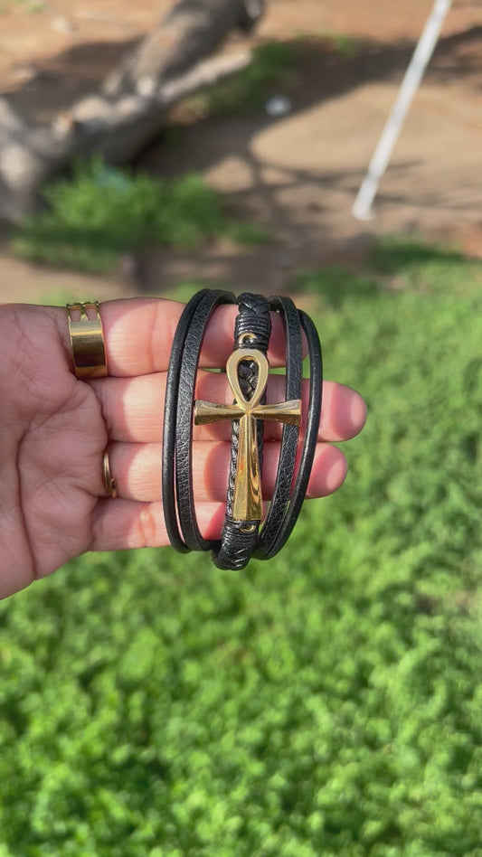 Ankh Band Bracelet