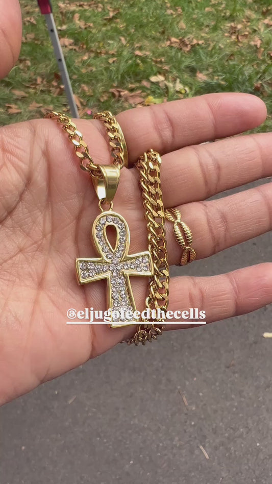 Vivid Ankh Necklace